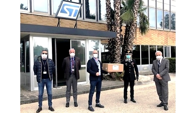 Donate 680 mascherine ai Carabinieri di Catania dalla ST MicroElectronics  